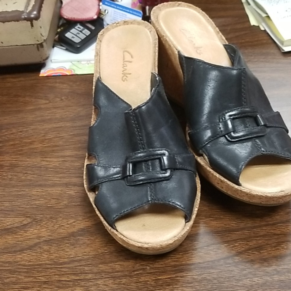 Leather Clarks